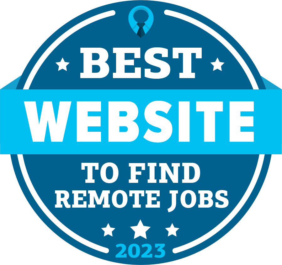 Best Website to Find Remote Jobs Badge 2023