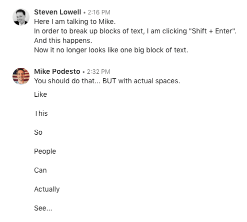 LinkedIn Message - Easy to Read