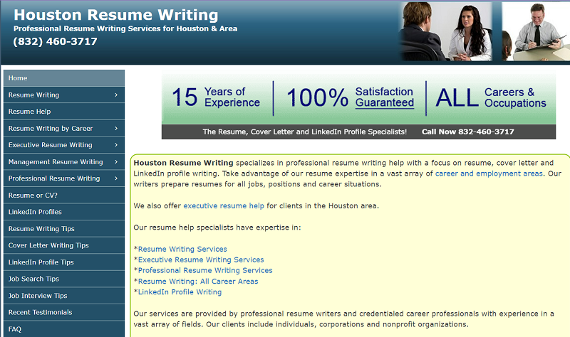professional resume writing services houston Houston Resume Writing - 800474