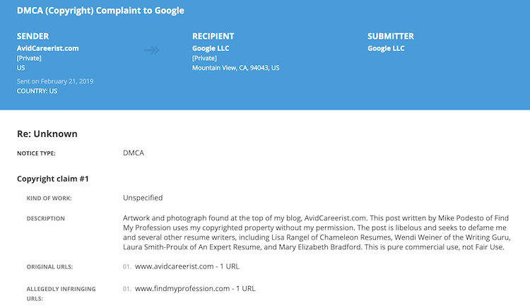 Google Complaint