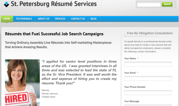 resume services tampa