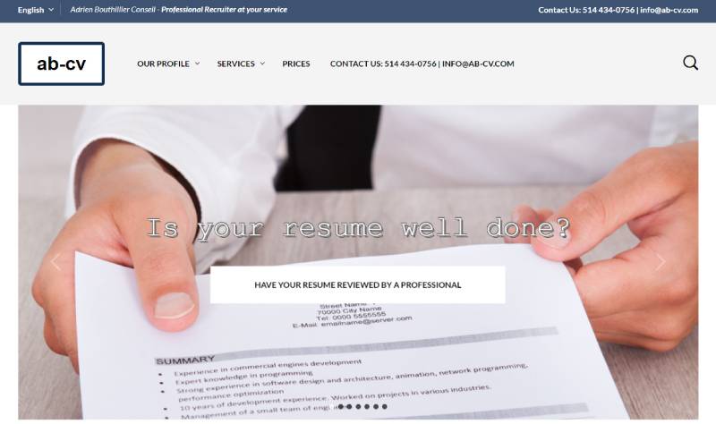 resume writing services montreal