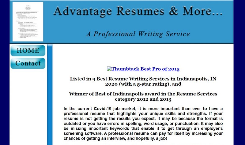 resume writing services indianapolis