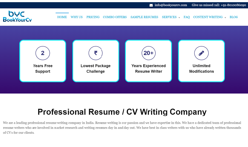 Book Your CV - 800474