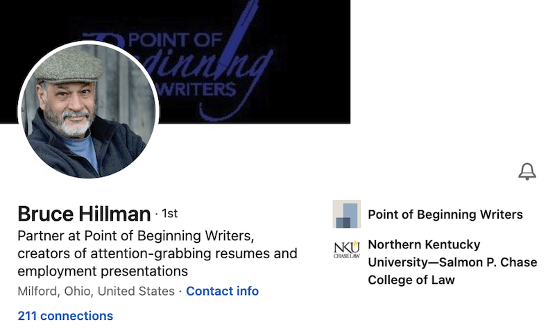 Bruce Hillman LinkedIn Profile