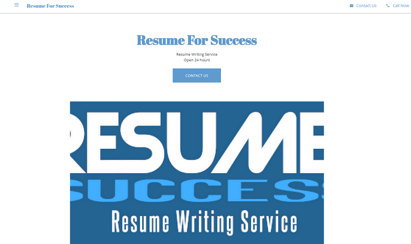 Resume For Success -800474