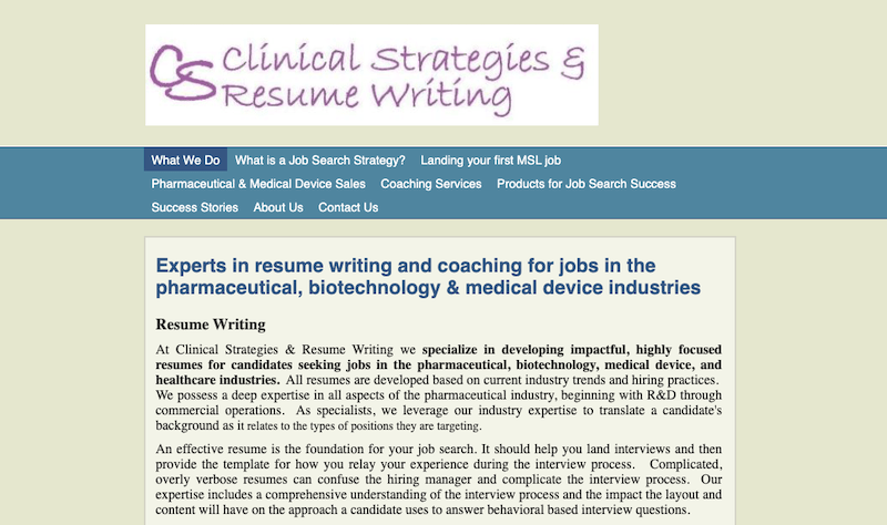 Clinical Strategies & Resume Writing