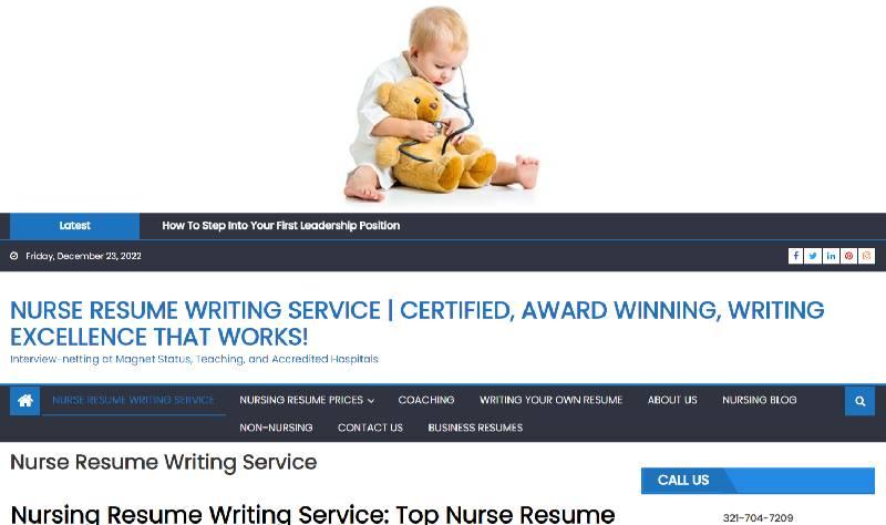 Nurse Resume Writing Service