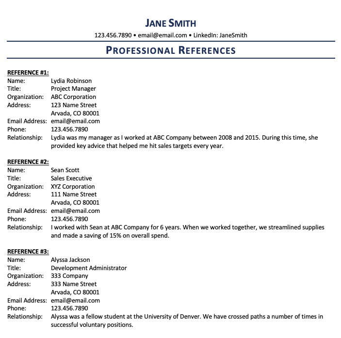 How To List References On A Resume And If You Should 
