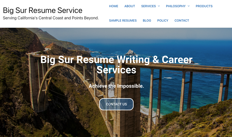 Big Sur Resume Writing