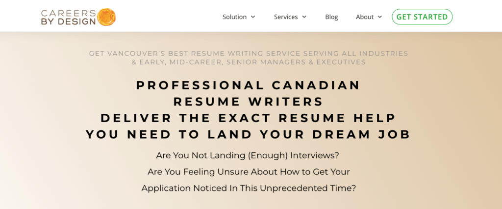 Careers By Design - Best Executive Resume Services in Canada