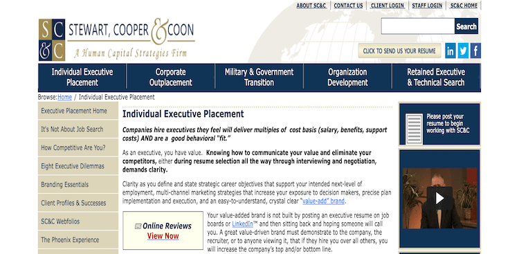 Stewart, Cooper, & Coon - Best Managed Job Search Services