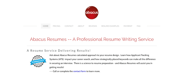 Abacus Resumes - Best Kansas City Resume Services