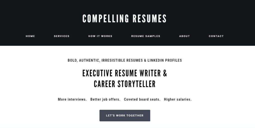 Compelling Resumes - Best CFO Resume Services