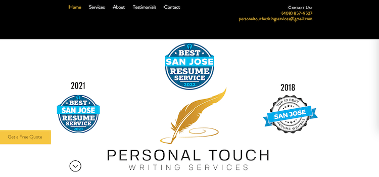 Personal Touch Writing Services - Best San Jose Resume Services
