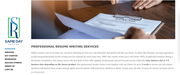 Same Day Resume - Best Fast Turnaround Resume Service