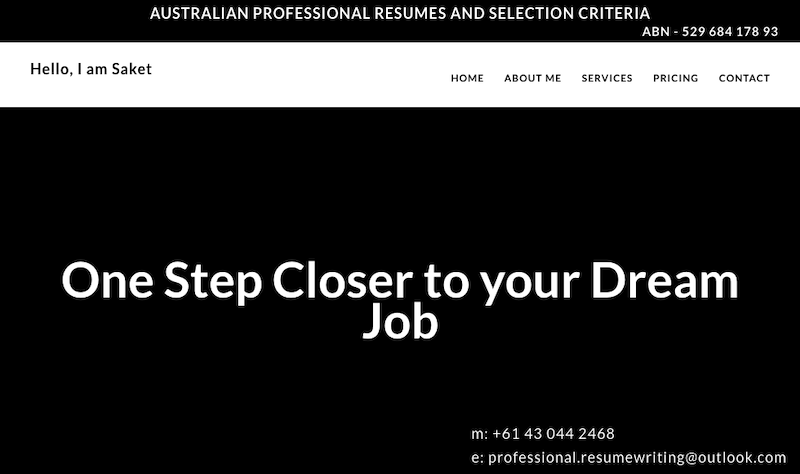 Resumes and Selection Criteria