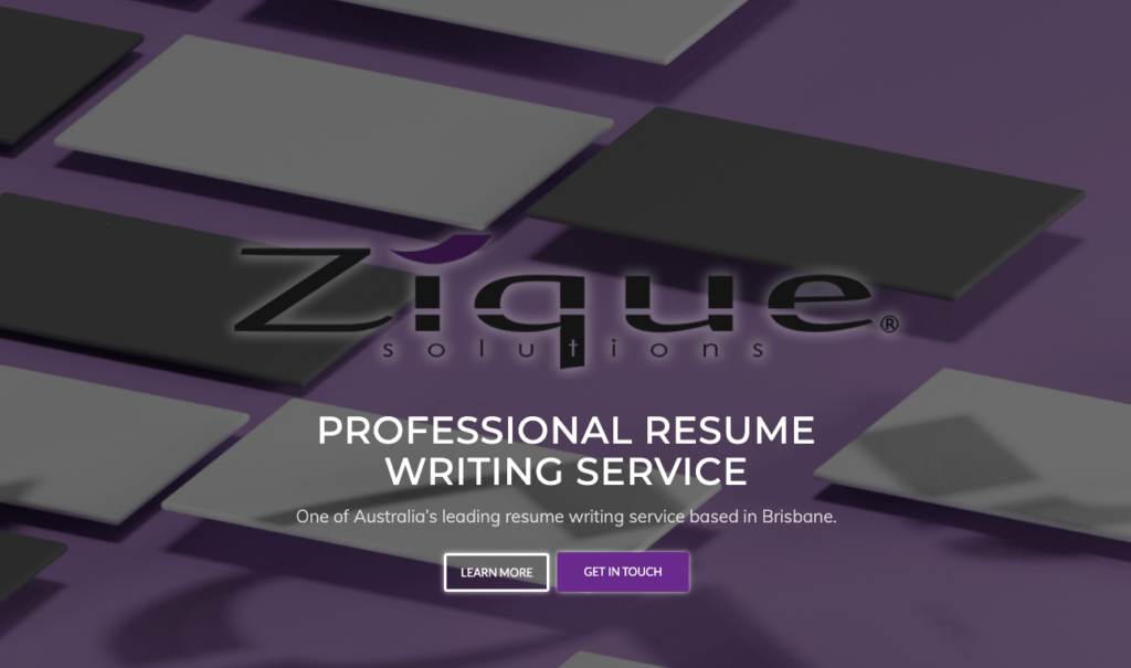 resume help qld Zique Solutions