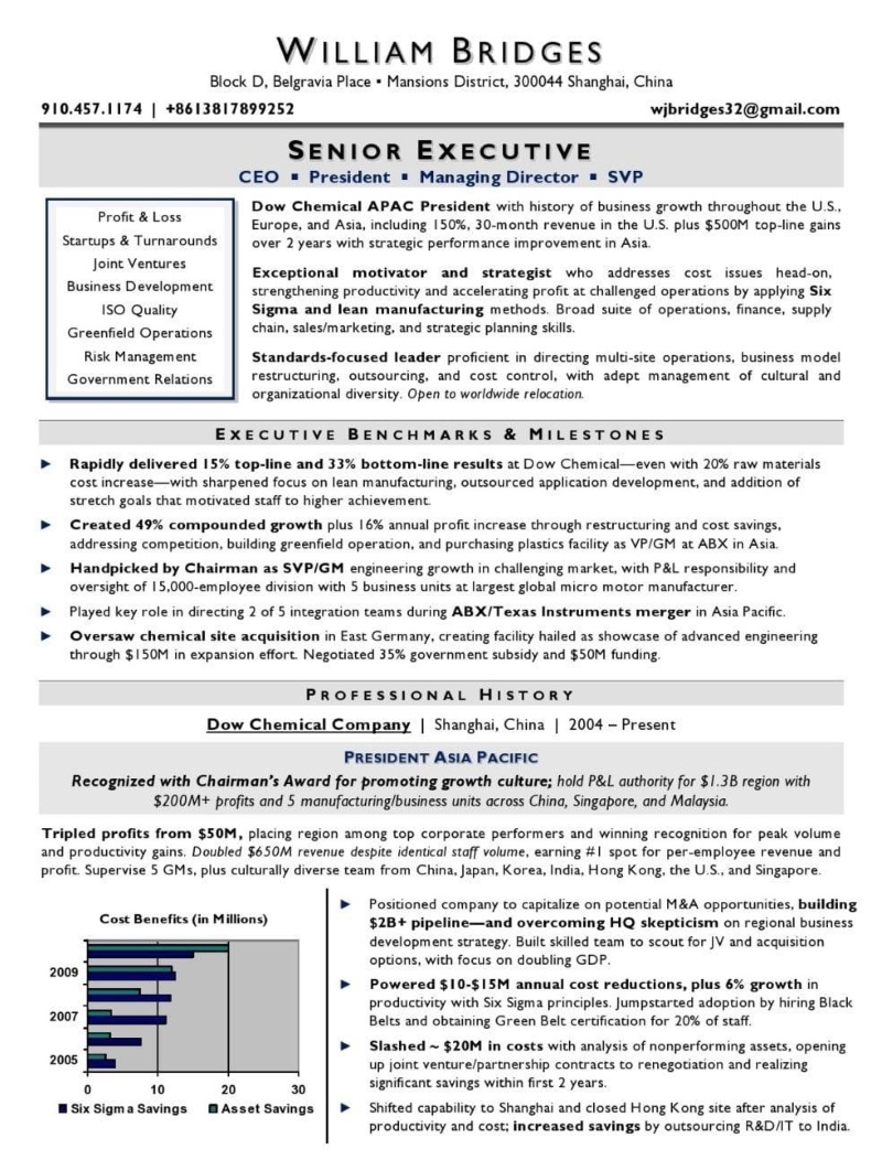 An Expert Resume Sample