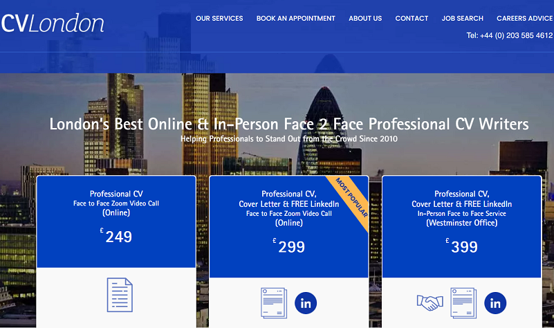 best cv writing service london CV London - 800474