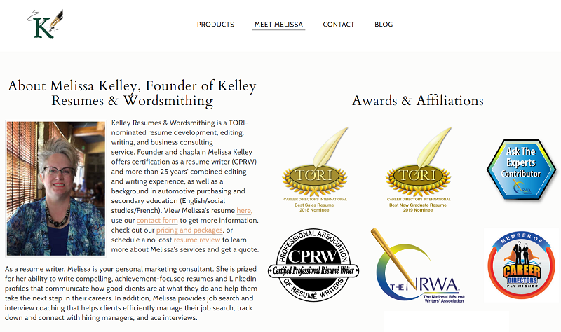 Kelley Resumes & Wordsmithing - 800474