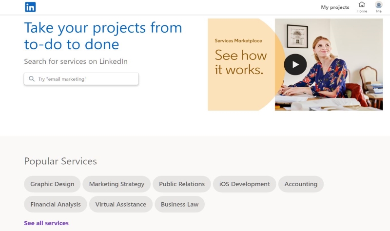 LinkedIn Services Marketplace