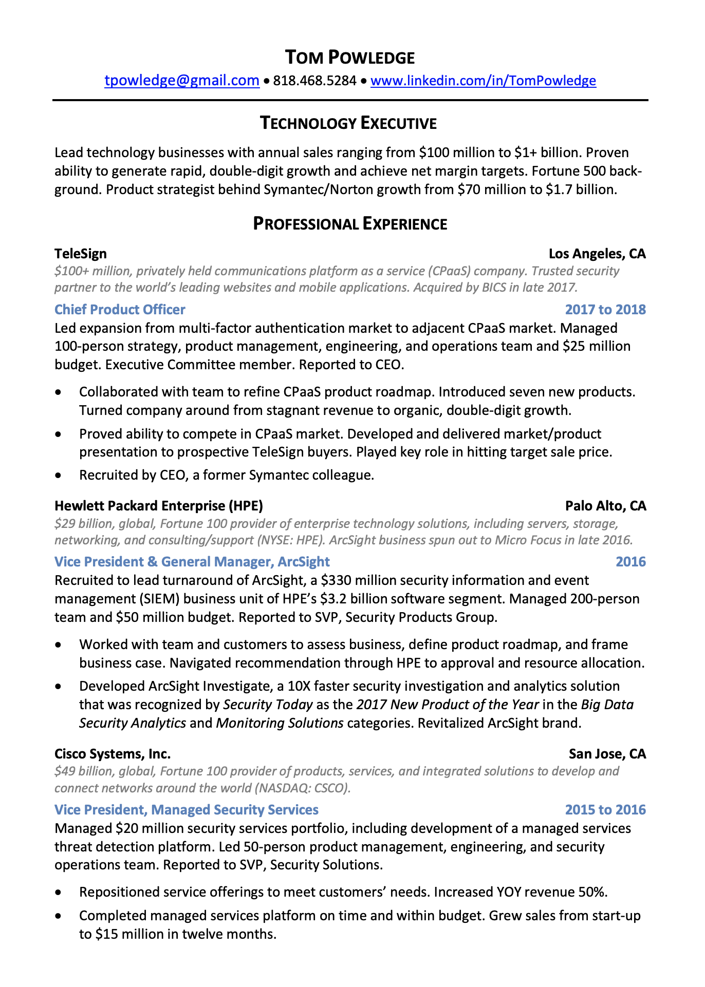 AvidCareerist Resume Sample