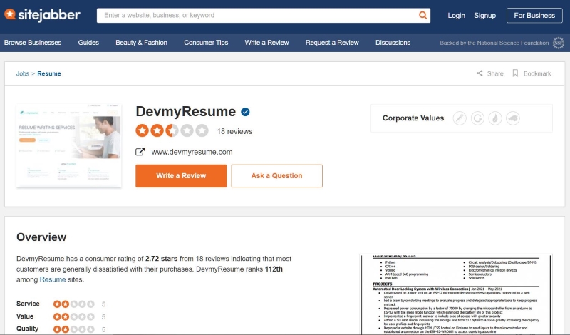 Devmyresume