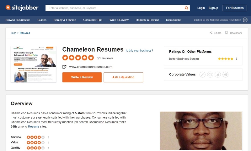 Chameleon Resumes