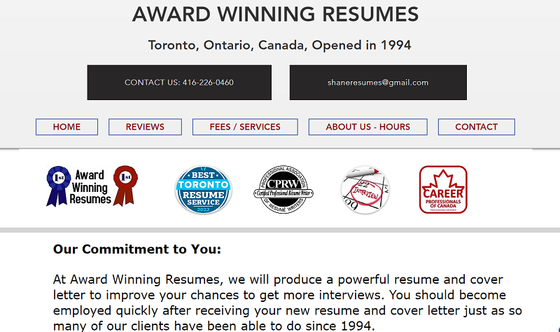 best resume writers toronto