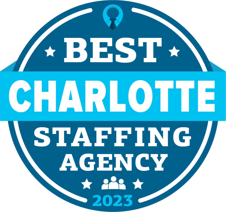 Best Charlotte Staffing Agency Badge 2023