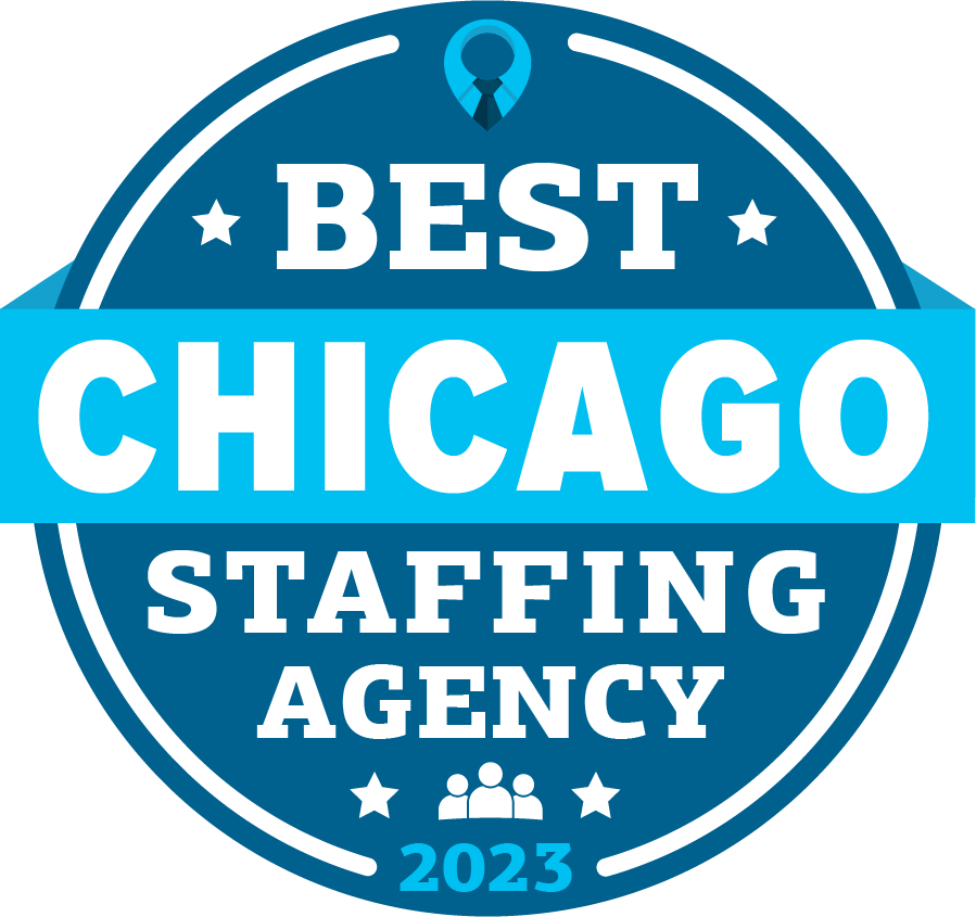 Best Chicago Staffing Agency Badge 2023