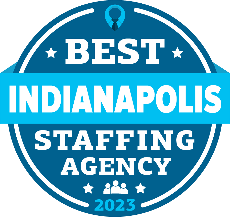 Best Indianapolis Staffing Agency Badge 2023