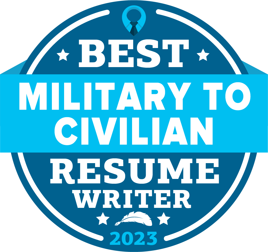 Best Military to Civilian Resume Writer Badge 2023