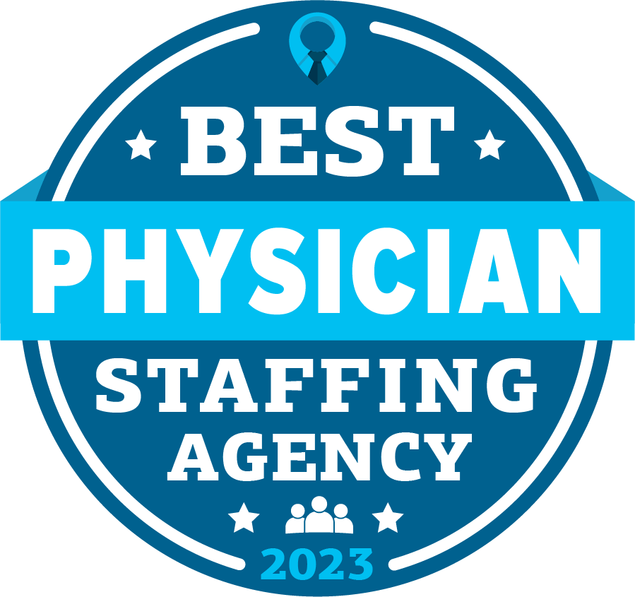 Best Physician Staffing Agency Badge 2023