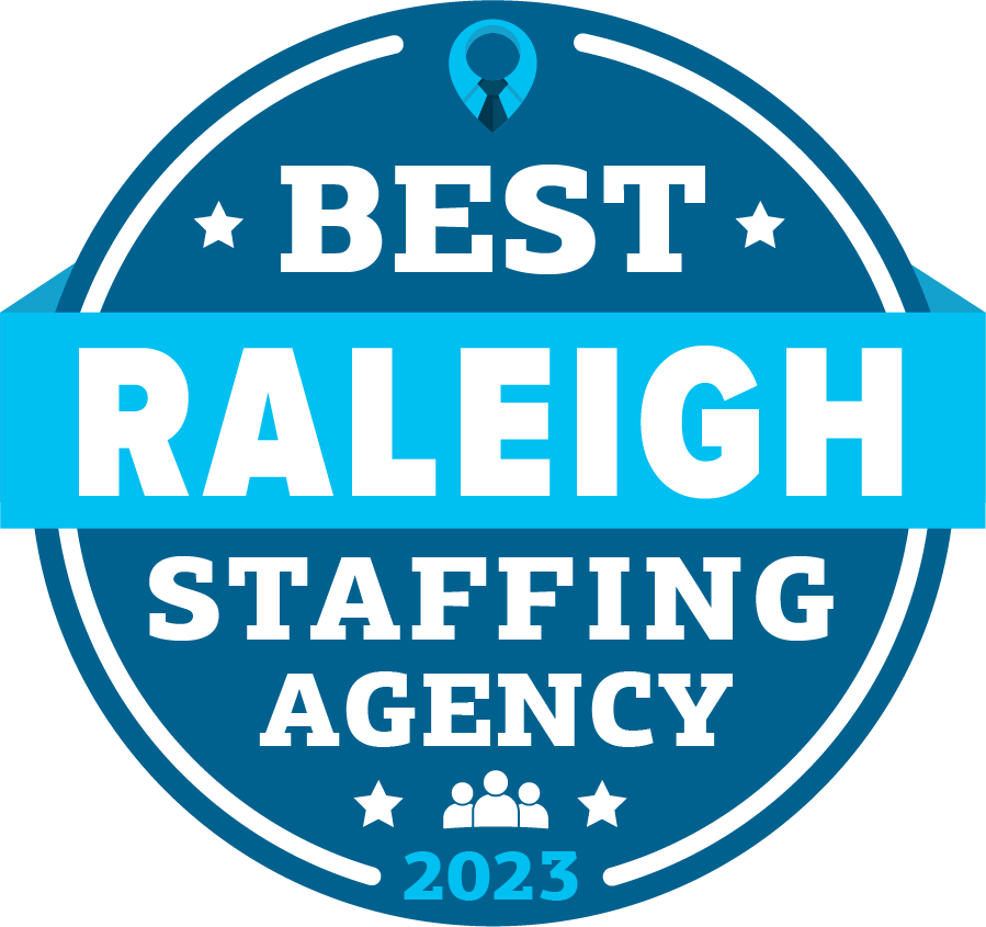 Best Raleigh Staffing Agency Badge 2023