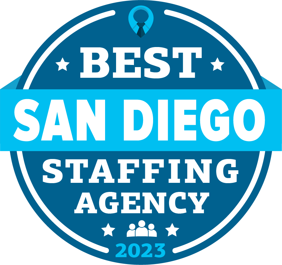 Best San Diego Staffing Agency Badge 2023