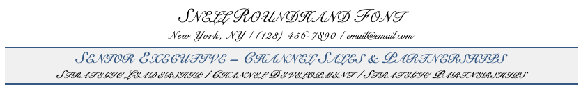 Cursive Font