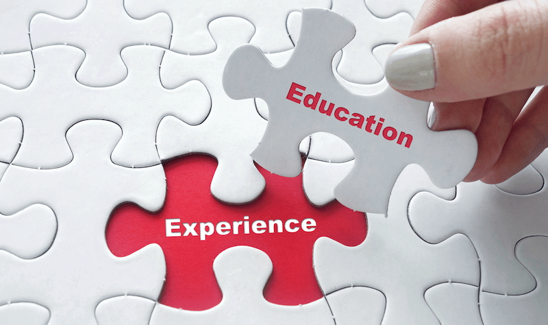 which is more important education or experience