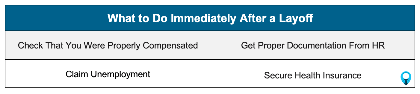 What to do after a lay off
