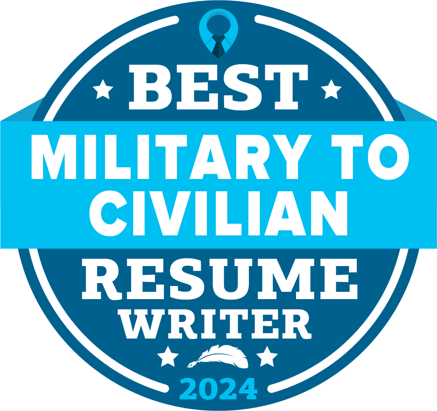 Best Military to Civilian Resume Writer Badge 2024