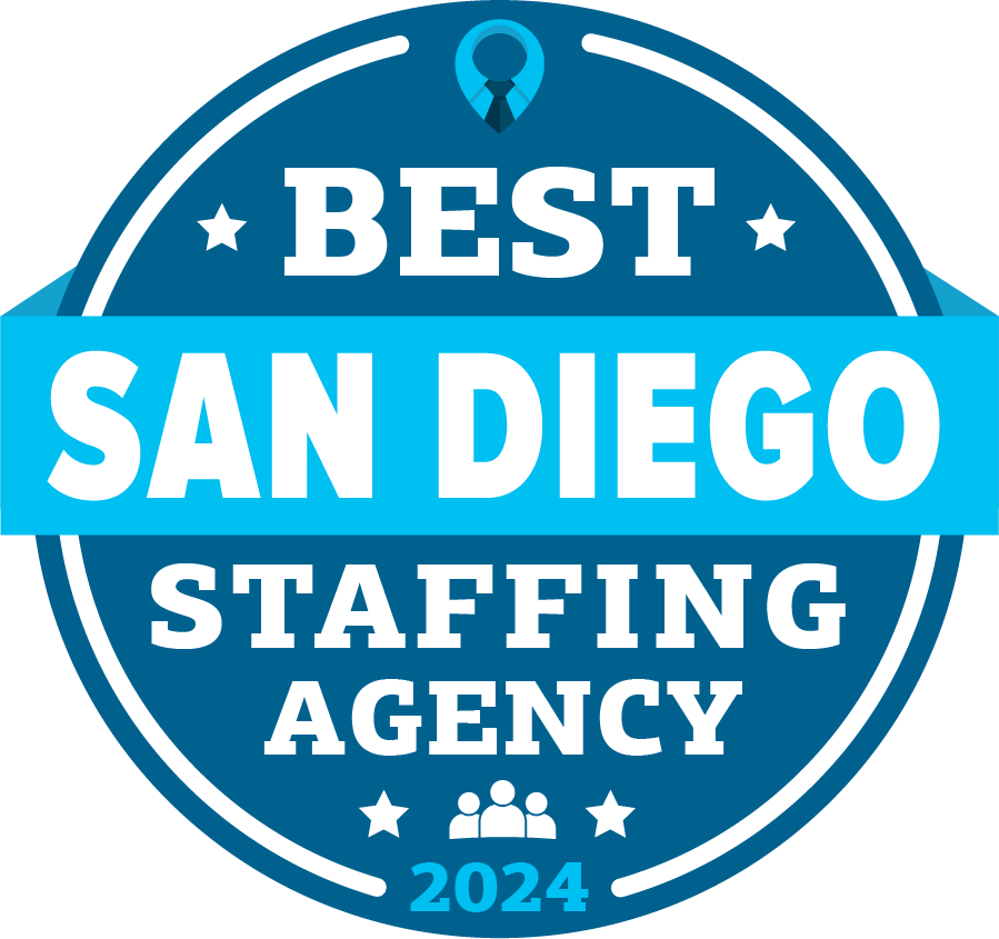 Best San Diego Staffing Agency Badge 2024