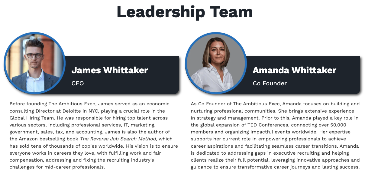 The Ambitious Exec Team