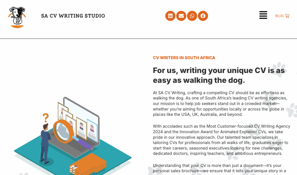 SA CV Writing Studio